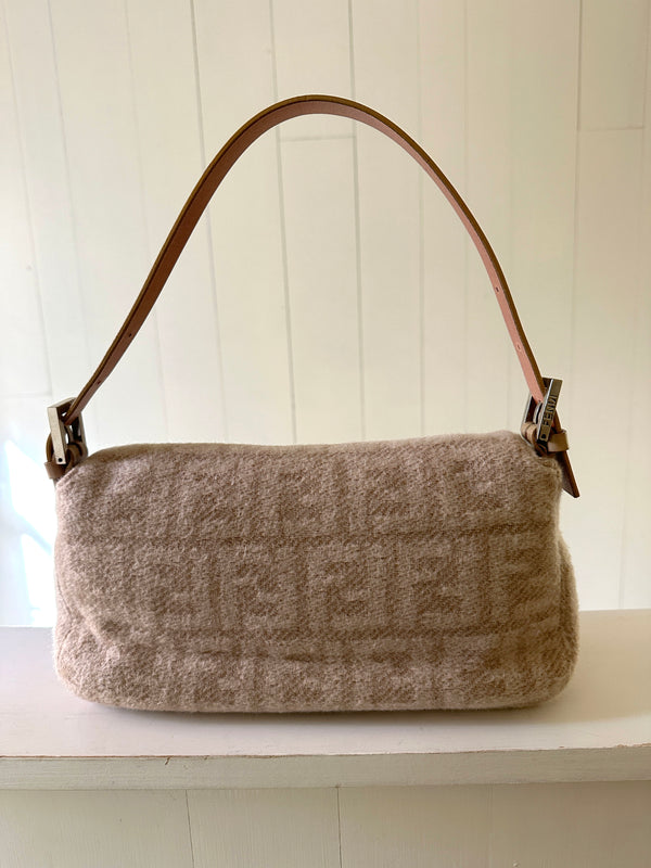 Fendi Wool Zucca Baguette