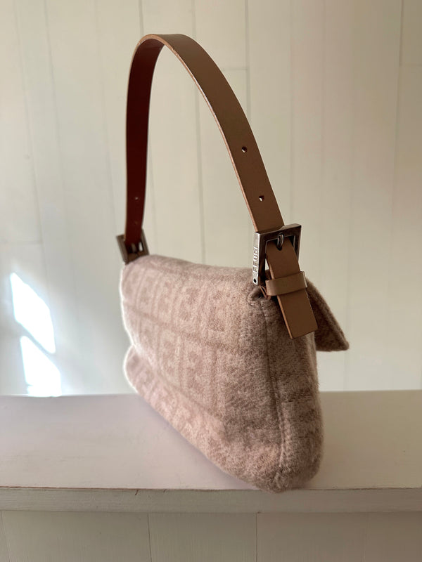 Fendi Wool Zucca Baguette