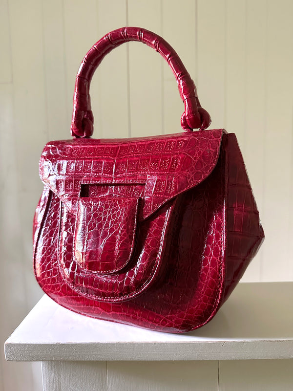 Nancy Gonzalez Crocodile Handle Bag