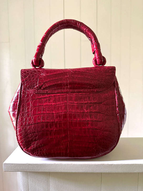 Nancy Gonzalez Crocodile Handle Bag