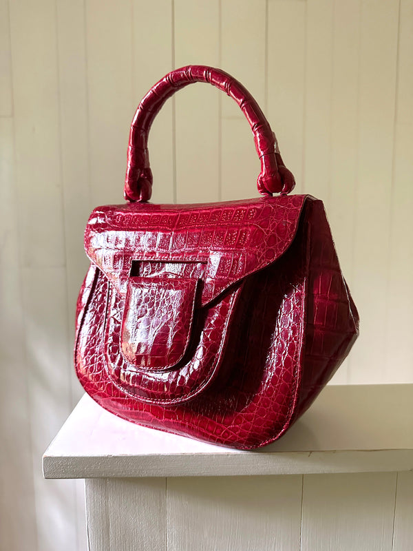 Nancy Gonzalez Crocodile Handle Bag