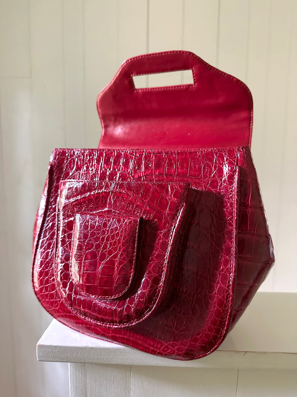 Nancy Gonzalez Crocodile Handle Bag