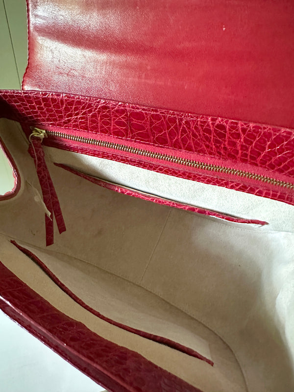 Nancy Gonzalez Crocodile Handle Bag