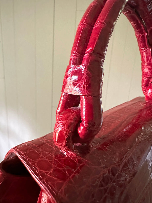 Nancy Gonzalez Crocodile Handle Bag