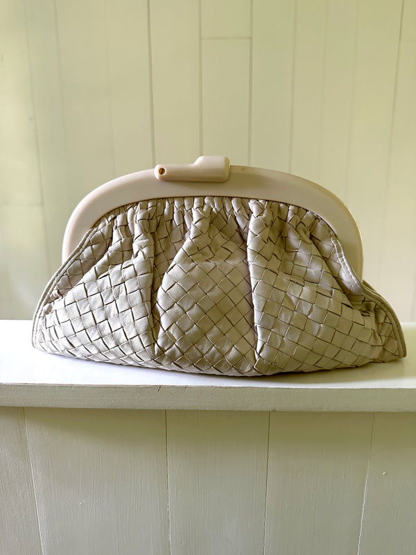 Bottega Veneta Intrecciato Frame Clutch