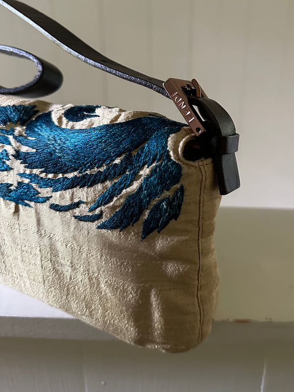 Fendi Embroidered Baguette with Mother of Pearl