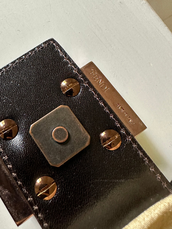 Fendi Embroidered Baguette with Mother of Pearl