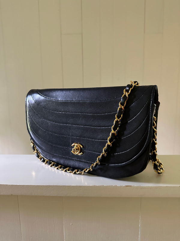 Chanel Half Moon Single Flap Bag
