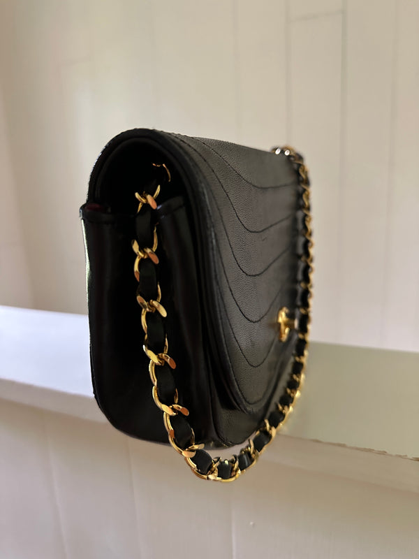 Chanel Half Moon Single Flap Bag