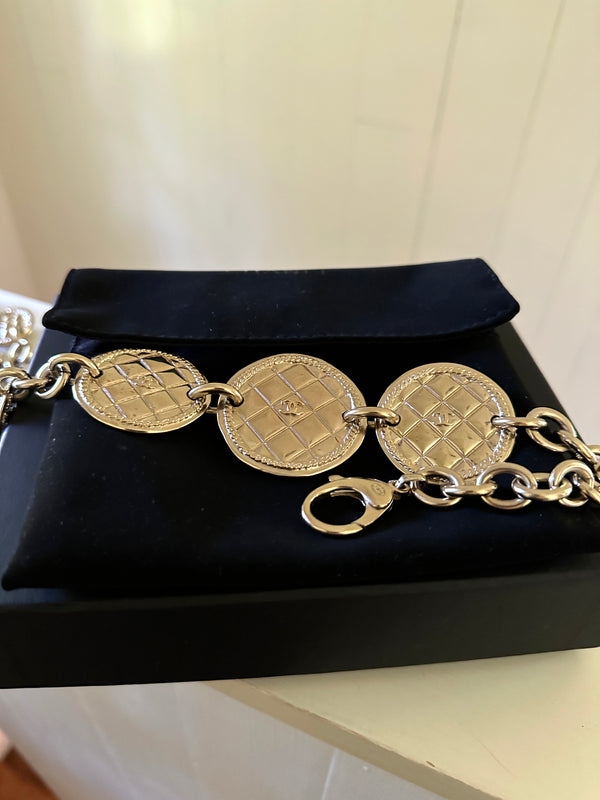 Chanel Quilted Medallion Necklace / Belt