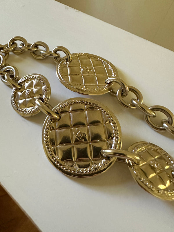 Chanel Quilted Medallion Necklace / Belt