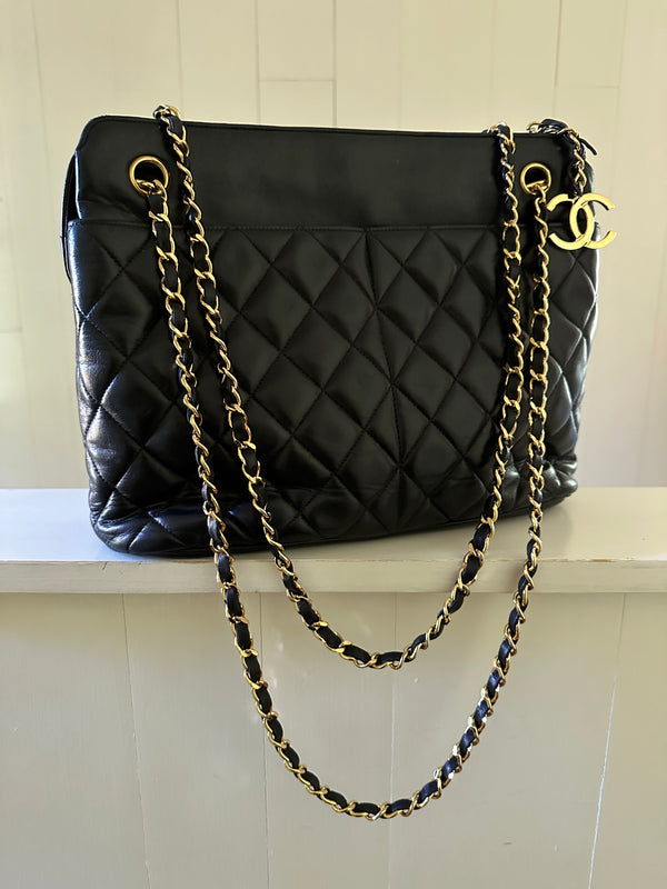 Chanel Vintage Quilted Tote