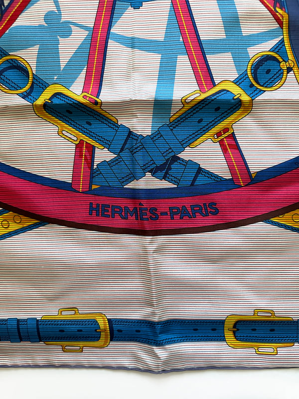 Hermès "En Roue Libre Chemise" Scarf 90
