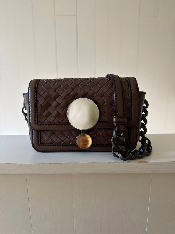 Bottega Veneta Intrecciato Mirror Lens Shoulder Bag