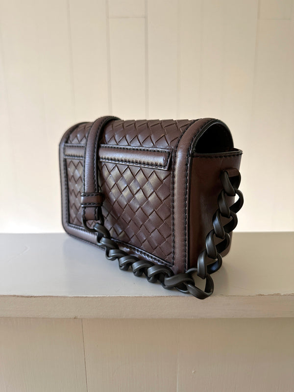 Bottega Veneta Intrecciato Mirror Lens Shoulder Bag
