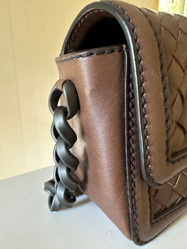 Bottega Veneta Intrecciato Mirror Lens Shoulder Bag