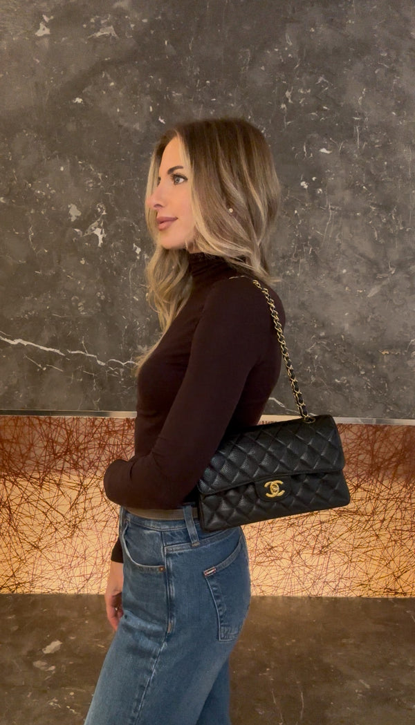 Chanel Small Classic Caviar Double Flap Bag