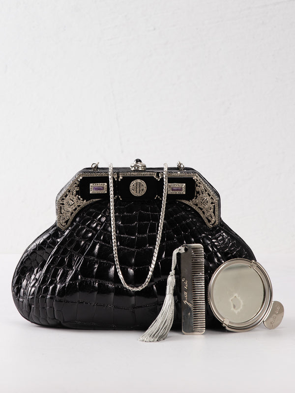 Judith Leiber Alligator Minaudière