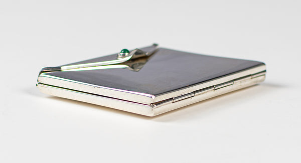 Monica Rich Kosann Postmark Sterling & Emerald Photo Case