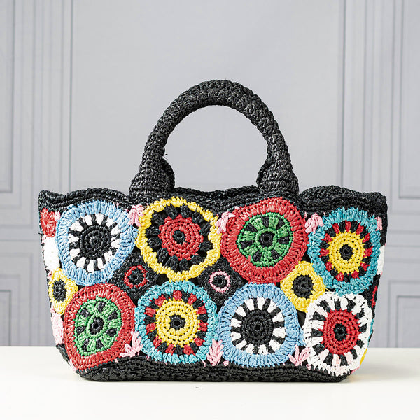 Prada Raffia Crochet Tote