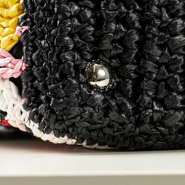 Prada Raffia Crochet Tote