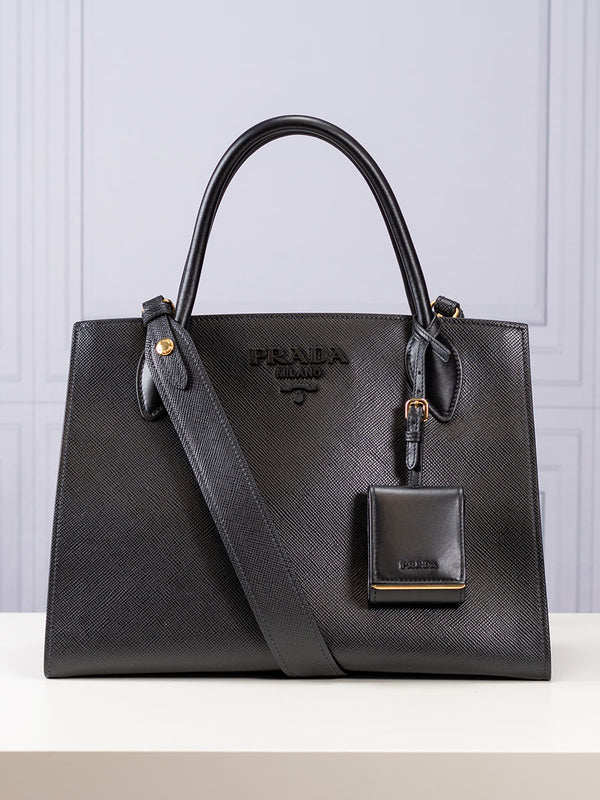 Prada Monochrome Medium Saffiano Bag