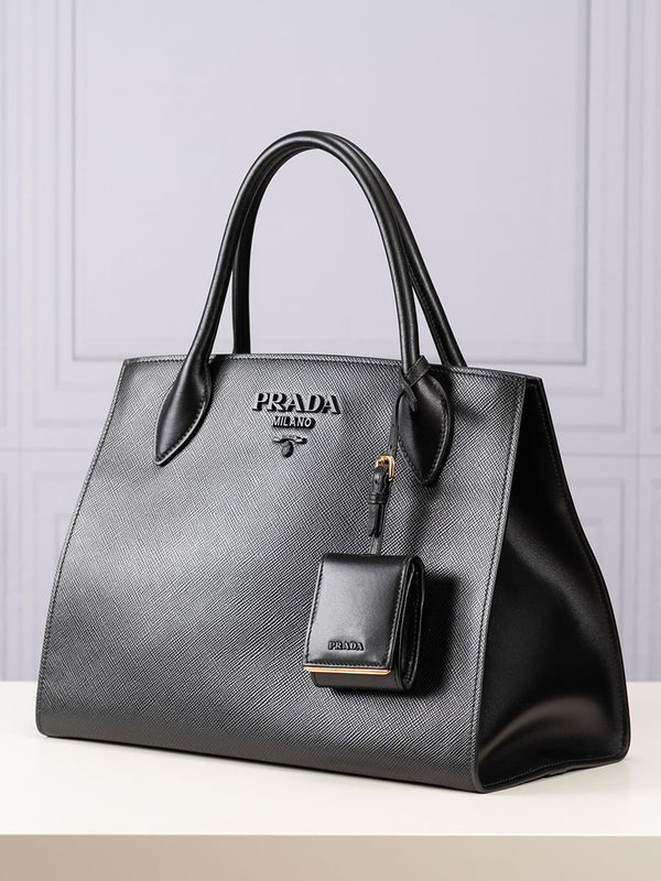 Prada Monochrome Medium Saffiano Bag