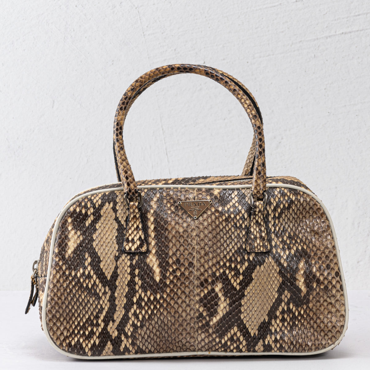 Prada Mini Python Bowler Bag – Handbag Social Club