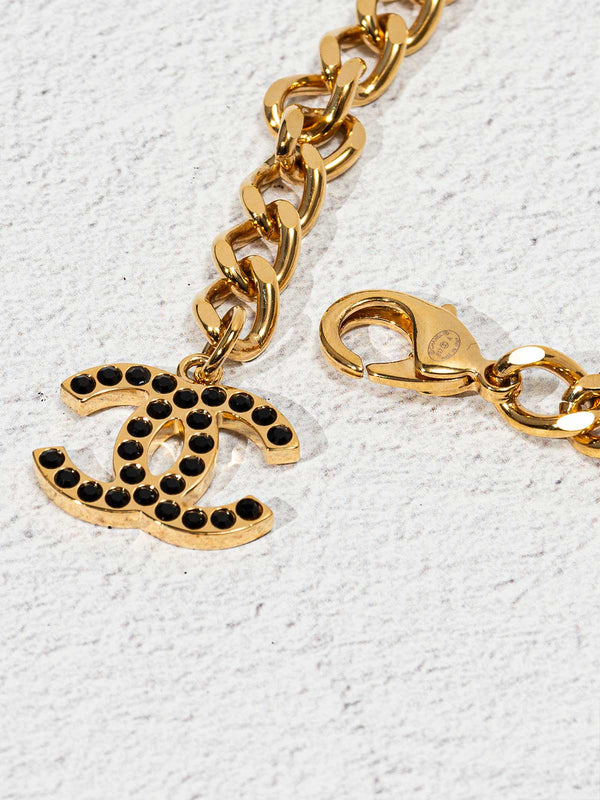 Chanel Chain-Link & Crystal Belt