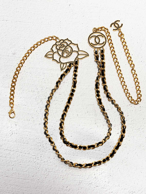 Chanel Chain-Link & Crystal Belt