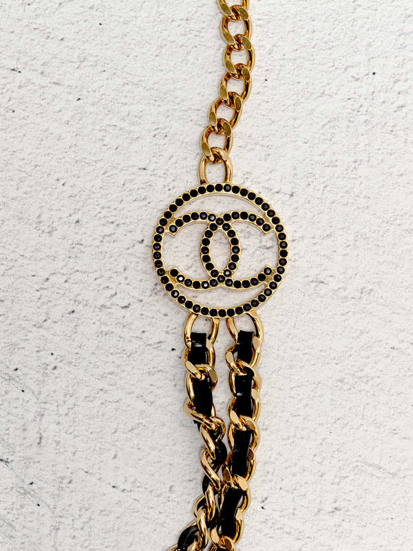 Chanel Chain-Link & Crystal Belt
