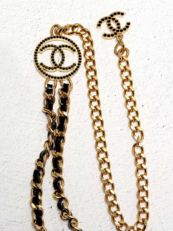 Chanel Chain-Link & Crystal Belt