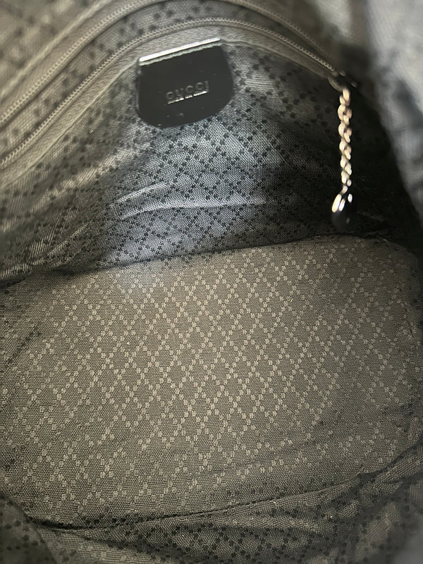 Gucci Nylon Bamboo Hobo Interior