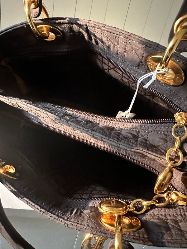 Lady Dior Small Soft Nylon Tote