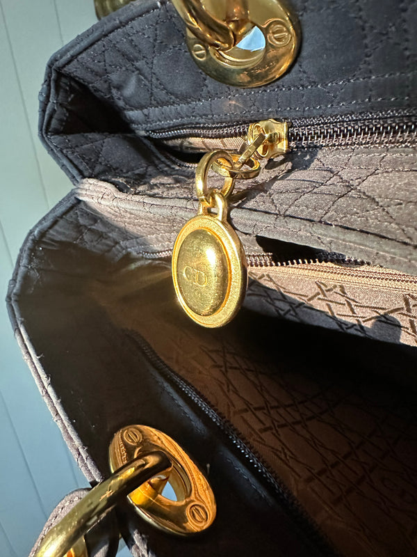 Lady Dior Small Soft Nylon Tote