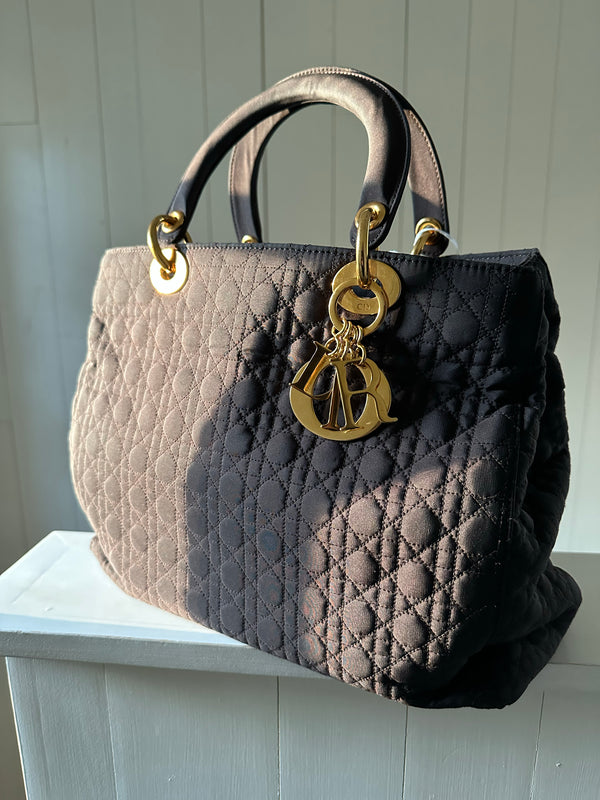 Lady Dior Small Soft Nylon Tote