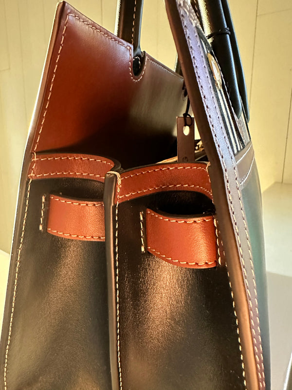 Burberry Mini Two Handle Title Bag