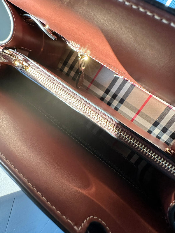 Burberry Mini Two Handle Title Bag