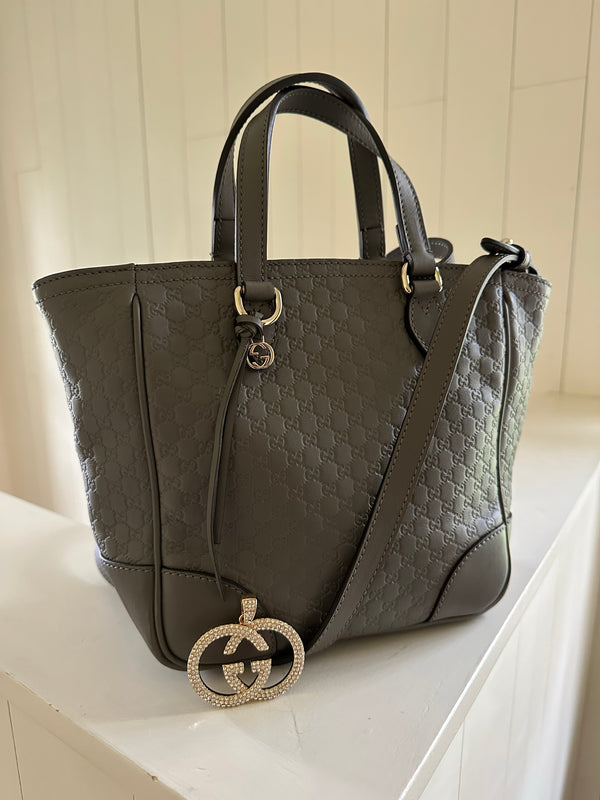 Gucci Small Guccissima Bree Tote Without Charm