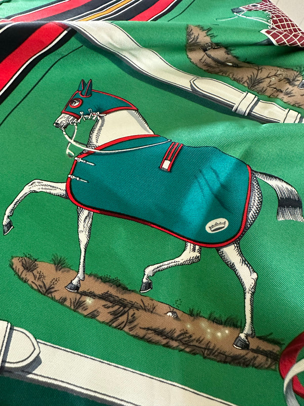 Hermès "Couvertures et Tenues De Jour" Scarf 90