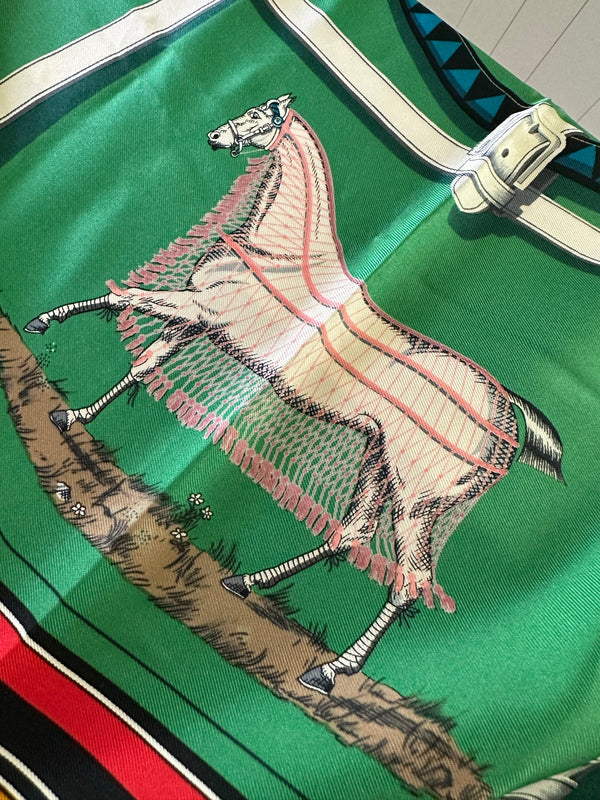 Hermès "Couvertures et Tenues De Jour" Scarf 90