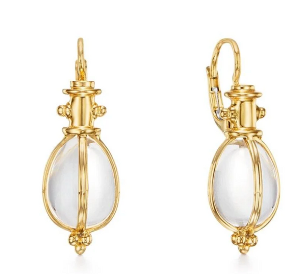 Temple St. Clair 18k Classic Amulet Earrings