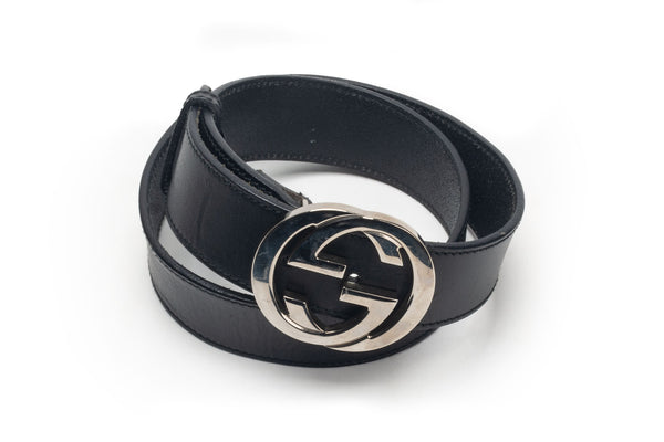 Gucci Interlocking G Logo Leather Belt