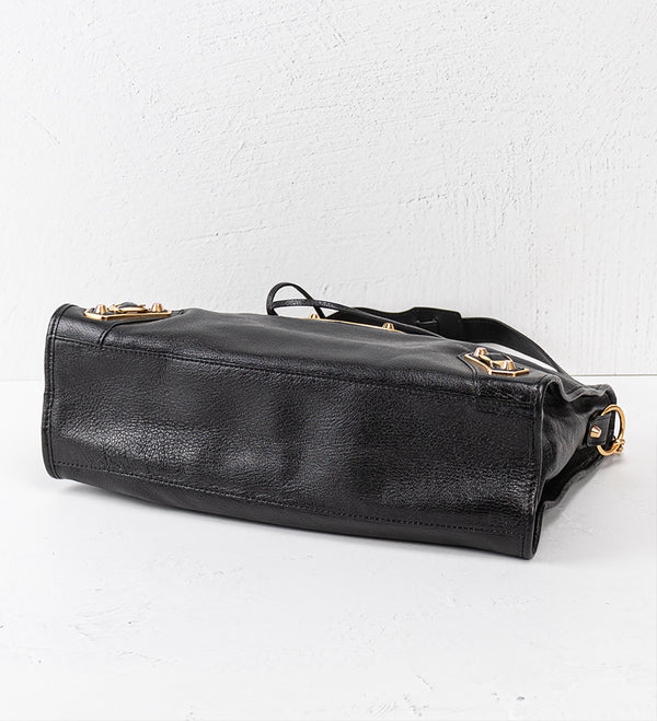 Balenciaga Metallic Edge Motorcross City Bag