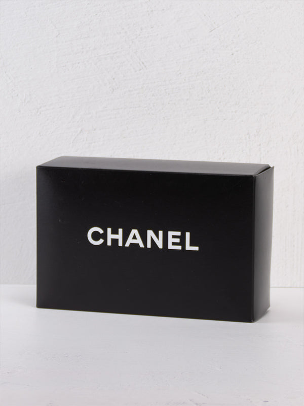 Chanel Caviar Quilted Barrel Clutch With Chain