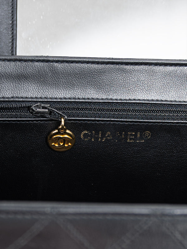 Chanel Quilted Vintage CC Vanity Case