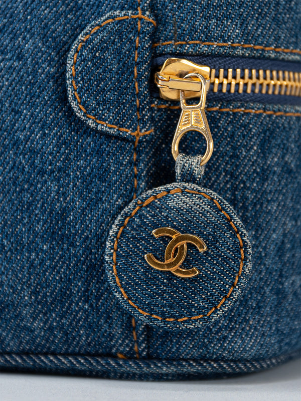 Chanel Denim Timeless Vanity Case