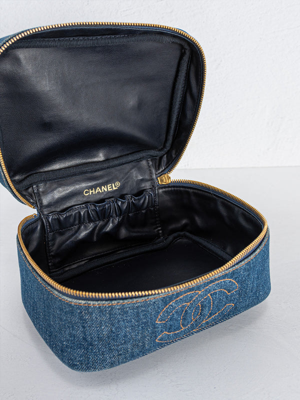 Chanel Denim Timeless Vanity Case