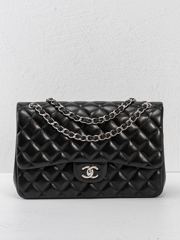 Chanel Jumbo Quilted Lambskin Double Flap Bag