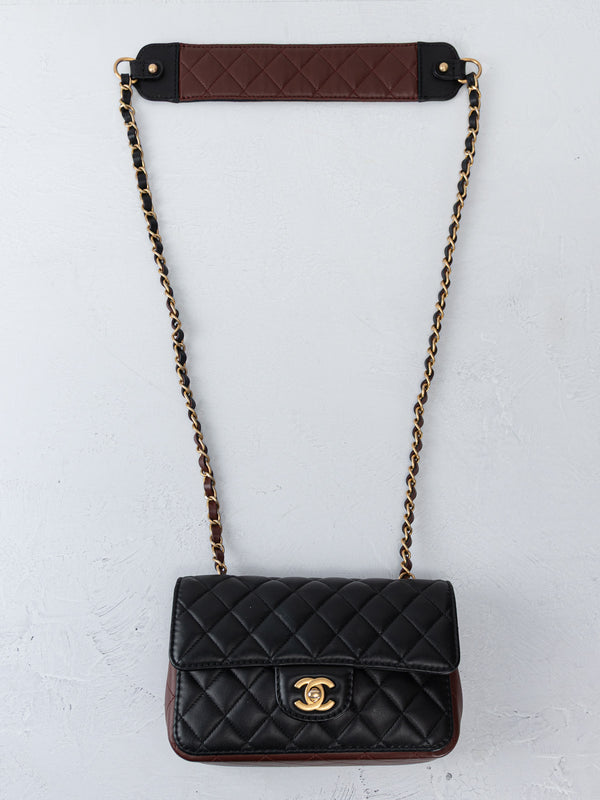 Chanel Small Strap Into Flap Bag